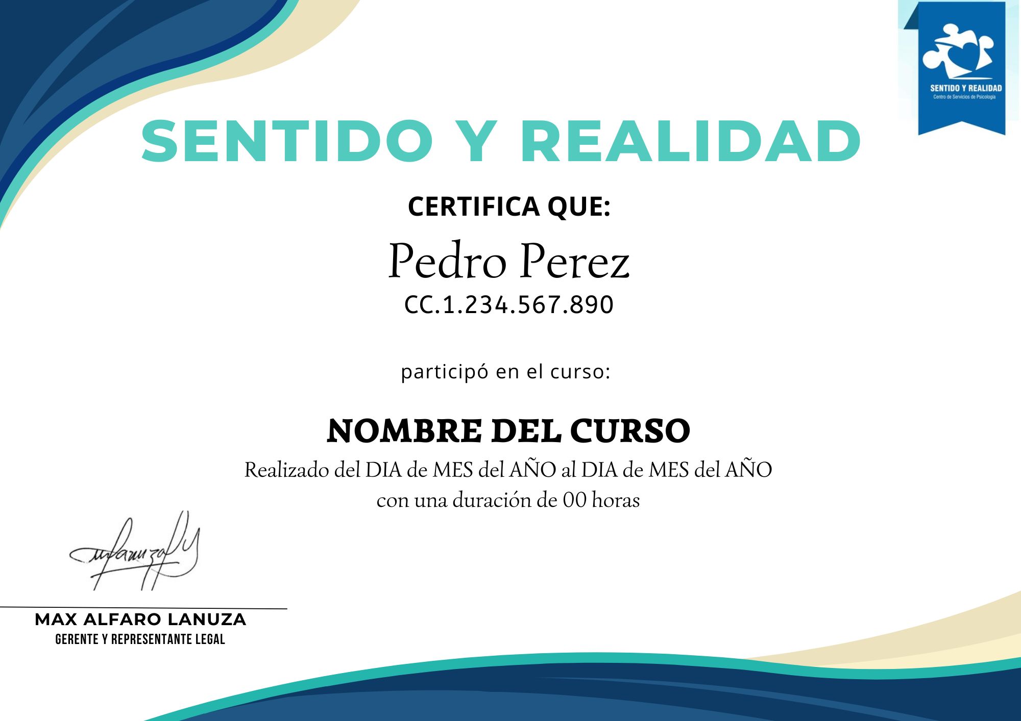 Blue Minimalist Creative Participation Certificate